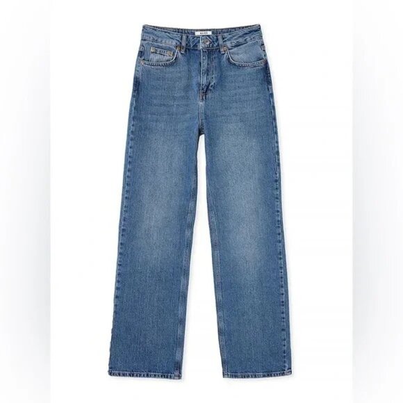 NA-KD Straight High Waist Jeans - Picture 1 of 16